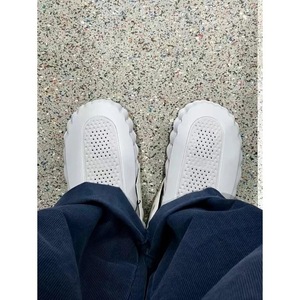 Unisex Premium Sport Mind 001 <b>Slides</b> Perforated Breathable PVC Upper EVA Outsole Chunky Wave Sole Mule Slippers Lace-up - Product Image 5
