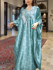 <strong>2026</strong> <strong>Turkey</strong> African Abaya Dress Women Outfits Free Size High Material Women Robe Middle Eastern Women's Embroidered Robes - Product Image 6
