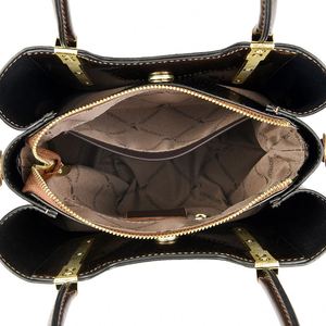 Bolso de Mano de Diseño de Lujo para Mujer, con Patrón Geométrico, Correa Cruzada, Cierre de Cremallera y Cadenas Bolso de Hombro Antirrobo y Resistente.6155 - Product Image 2