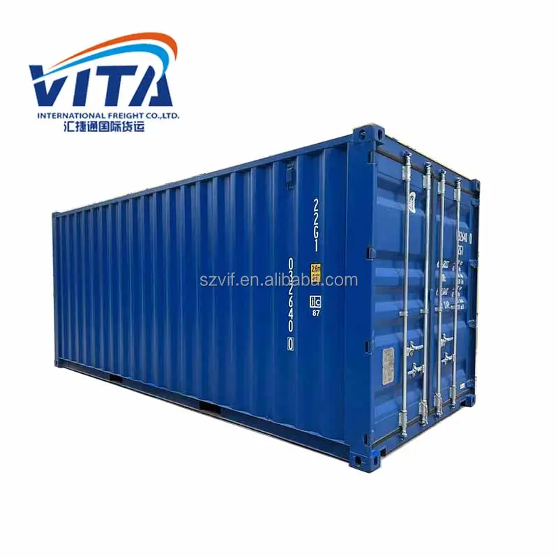 Hızlı teslimat ve uygun fiyat yeni 20ft 20 ft 20 feet IS0 standart kuru kargo kargo konteyneri 20 ayak satılık