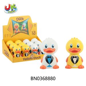 Vente chaude 12 pièces dessin animé canard en plastique jouet ensemble blanc jaune <span class=keywords><strong>presse</strong></span> aller canard voiture jouet pour enfants marché préféré Friction jouet véhicule - Product Image 6
