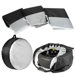Sac de rangement pliable pour pneus de véhicule, design sportif, imperméable, en polyester, lot de 4, housse de protection pour pneus de secours, ensemble de 4 pièces - Product Image 2