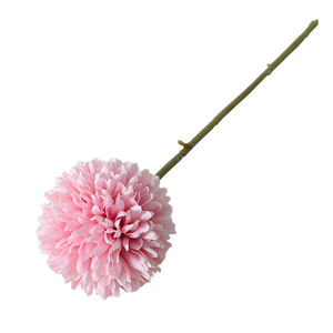 Chrysanthèmes artificiels en forme de balle de ping-pong, fleurs de 25 cm, décoration de mariage et de maison, fausses fleurs - Product Image 5