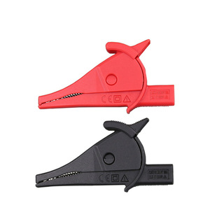 Pinza de prueba para multímetro Uni-Trend UT-C02B, con rosca de 4 mm, totalmente aislada, tipo banana/caimán, para pruebas eléctricas - Product Image 1