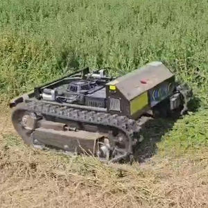 Machine de découpe de gazon tout terrain approuvée CE EPA Chenilles en caoutchouc pour l'agriculture Télécommande Robot tondeuse à gazon - Product Image 3
