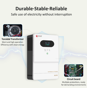 Inversor Solar Híbrido de Baja Frecuencia de 2000W 2kVA 6kW 48V <span class=keywords><strong>3000</strong></span> Watt 5kW 48 Voltios 8 kW, 12V 24V 220V, Inversor Híbrido de 3kW 110V con MPPT - Product Image 2