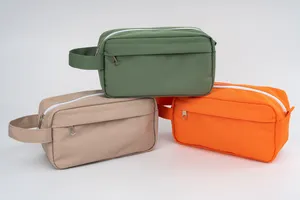 새로운 디자이너 고품질 남성 세면 도구 가방 dopp키트 사용자 정의 로고 도매 여행 화장품 가방 지퍼 세면 도구 여행 가방
