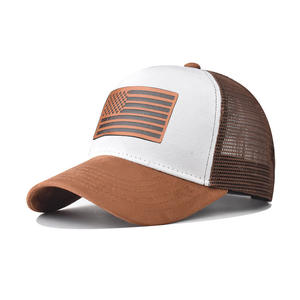 Gorro de Camionero de 5 Paneles Estilo Americano, Superventas, de Algodón Puro, Malla, <span class=keywords><strong>Gorra</strong></span> de Béisbol Bordada, Unisex, <span class=keywords><strong>Gorra</strong></span> de Trabajo de Copa Dura - Product Image 6