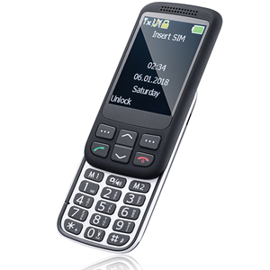 2G Slide Phones Unlocked <b>Mobile</b> Phone for <b>Elderly</b>, Easy-to-Use Senior Phone with Large Button, SOS Button and Charging Dock - Product Image 1