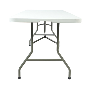 Portable Folding <b>Table</b> 6ft White Rectangular <b>Plastic</b> Outdoor Furniture <b>Foldable</b> Catering Dining Camping Folding <b>Tables</b> HT-635A2 - Product Image 4