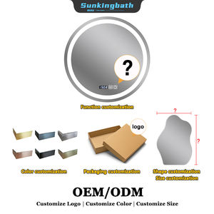 Defogger กระจกอัจฉริยะติดผนัง,กระจกอัจฉริยะติดในห้องน้ำ Led กระจกทางเดินโรงแรมพร้อมไฟอัจฉริยะ - Product Image 2