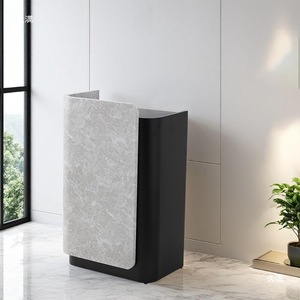 Hiện đại mô hình bằng đá cẩm thạch thép không gỉ bài giảng bảng khách sạn chào đón bảng trung tâm mua bàn tư vấn đơn giản bàn phong cách - Product Image 2