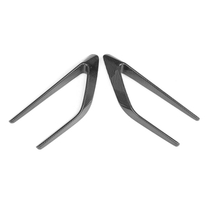 Ailerons de pare-chocs arrière avec garniture de garde-boue avant en carbone pour Benz W205 C300 C63AMG 4D 15-17 - Product Image 6