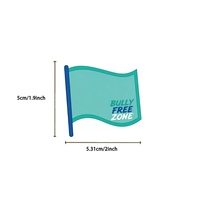 50 pegatinas de PVC impermeables con diseño de dibujos animados azules antiparacelos, para decoración DIY de fundas de teléfono, cuadernos y vasos.