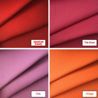 Litchi rose Texture PU tissu cuir 1.3mm d'épaisseur Faux cuir synthétique matériel pour tapisserie d'ameublement artisanat bricolage couture canapé