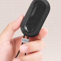 Tampon encreur pré-encré photosensible en caoutchouc avec logo, double mousse et cordon, pour enseignants, tampon flash jouet, support de poignée en plastique pour usage bureautique