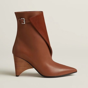 Frauen Sexy <span class=keywords><strong>Low</strong></span> Wedge Heels Kurze Stiefeletten Spitz zehen Stiletto Schuhe mit Wildleder Patchwork Metalls chn allen Knöchel & Bootie - Product Image 1