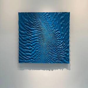 Arte Murale 3D Blu Vincentaa, Decorazione di Lusso per Interni, Utilizzata per Hotel - Product Image 2