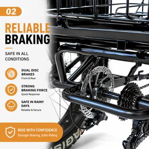 <span class=keywords><strong>Tricycle</strong></span> <span class=keywords><strong>électrique</strong></span> à gros pneus pour la neige, certifié EEC, 750W, pour passagers et marchandises, avec batterie au lithium pour adultes - Product Image 3