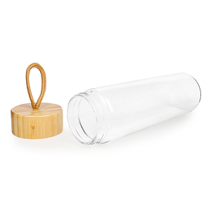 Bouteilles d'<span class=keywords><strong>eau</strong></span> en verre borosilicate pour boissons sportives de 550ml avec couvercle - Product Image 2