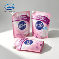 Pochette Doypack haute capacité avec bec verseur, étanche, de qualité alimentaire, en matériau personnalisé, pour lessive et produits corporels/mains