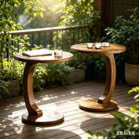 Table basse rustique traditionnelle en fer et bois, style campagnard, table d'appoint pour salon, texture bois naturel, mobilier de maison