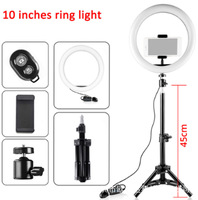 Anneau lumineux lumineux lumineux de 10 pouces et 26cm avec trépied de 160cm pour photographie, vidéo et maquillage, nouveauté