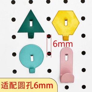 Ganchos para Tablero Perforado, Metálicos, Redondos, Universales, para Organización de Escritorio, Cocina y Bricolaje - Product Image 2