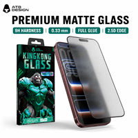 Protection d'écran en verre trempé mat anti-reflet personnalisée en gros pour iPhone 18 Pro Max 17 Pro Max 16 Pro Max
