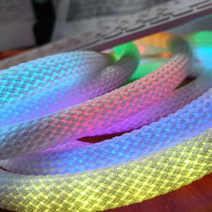 Silicone16mm 360 grados <span class=keywords><strong>de</strong></span> visualización DC 5-24V Dmx programable redondo tubo <span class=keywords><strong>de</strong></span> neón iluminación impermeable Ip68 <span class=keywords><strong>Flexible</strong></span> <span class=keywords><strong>Led</strong></span> tejido luz <span class=keywords><strong>de</strong></span> neón - Product Image 5