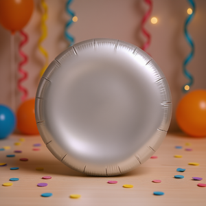 Party Love <b>Balloon</b> Circular <b>Silver</b> 45Cm Metallic For Parties Birthday Decor - Product Image 3