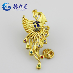 Nouvelle mode en métal <span class=keywords><strong>phoenix</strong></span> lion logo club diamant insigne de revers de personnalisation - Product Image 6