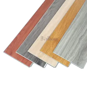 luxury vinyl tile click Waterproof Foam Back Rigid spc core Oak Wood Grain Finish vinyl flooring for Home Kitchen Office