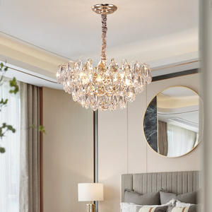 โคมไฟระย้าคริสตัลสำหรับห้องนั่งเล่น โคมไฟแขวนสำหรับโต๊ะอาหารในร่ม โคมไฟระย้าสำหรับห้องรับประทานอาหาร - Product Image 2