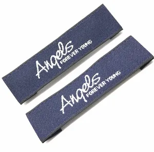 Custom Design Silk Label Stickers For Clothes Kids' Name Tags For Shoes Bags Customization Option