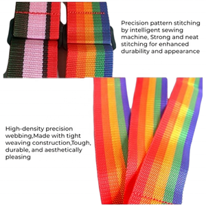 Cinghie per Valigie Personalizzabili con Fibbia a Sgancio Rapido, Set di Cinture in Tessuto per Fissaggio Bagagli e <span class=keywords><strong>Abbigliamento</strong></span> - Product Image 5