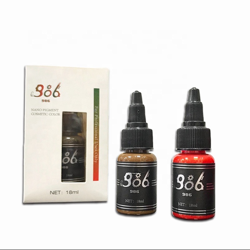 Органический пигмент для перманентного макияжа бровей, 18 мл, 986