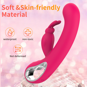 Potente vibrador de conejo para <span class=keywords><strong>mujer</strong></span>, consolador de punto G, estimulador de clítoris, Juguetes sexuales de silicona para adultos, tienda de productos femeninos - Product Image 5