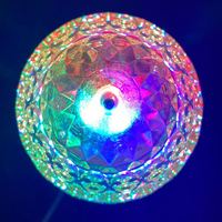 Vente en gros de piste de danse de fête de mariage personnalisée décoration colorée tourne automatiquement stroboscope RGB DJ lumières de scène lampes disco