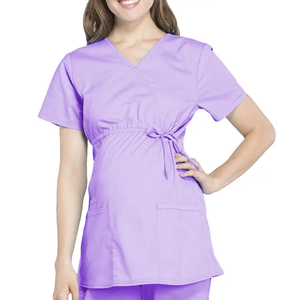 Uniformes médicaux à manches courtes infirmière ceinture réglable vêtements de maternité gommages hospitaliers - Product Image 2