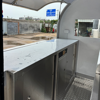 Gegalvaniseerde plaat cateringbar fruit mini formaat mobiele keukenbar ijsjes gepersonaliseerde mobiele kiosk hotdogkar voedseltrailer