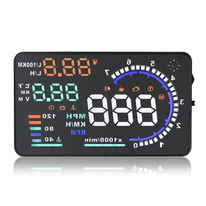 New A8 HUD New Design 5.5" Car HUD Head up Display Overspeed Wanring Speedometer OBD II - Product Image 1