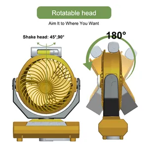 Ventilador elétrico de mesa para acampamento, melhor vendedor, ventilador portátil USB para uso ao ar livre, mini ventilador de mão, 5V, 1A, 2023