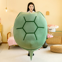 HY Coussins en forme de carapace de tortue portables, peluche de tortue en peluche, coussin de déguisement, lit, costume de Noël, d'Halloween pour enfants