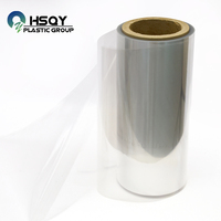 Rouleau de feuille de plastique PET rigide transparente de qualité alimentaire de 0,2 à 2 mm, film APET pour thermoformage, formage sous vide et emballage sous blister