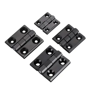 Modern Folding Slot M5 M6 M8 Heavy Duty Locking Hinge Black Zinc Alloy Hinges For Door