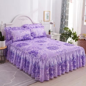 Set di Biancheria da Letto Moderno di Alta Qualità, Impermeabile, con <span class=keywords><strong>Copripiumino</strong></span>, <span class=keywords><strong>Lenzuola</strong></span> e Copriletto in Pizzo, Prezzo Economico, Vendita all'Ingrosso - Product Image 1