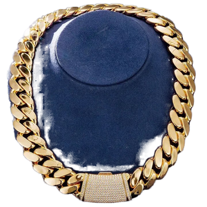 High Demand Moissanite Silver <b>Iced</b> <b>Out</b> Cuban <b>Chain</b> Gold and Silver Finish Fashion Casual Wear Club Jewelry for Gift and Sale - Product Image 1