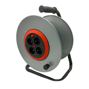 Pháp loại 4x10a ổ cắm Nhựa công nghiệp điện mở rộng dây điện 25-50m Kích thước 250V cáp có thể thu vào Reel - Product Image 6