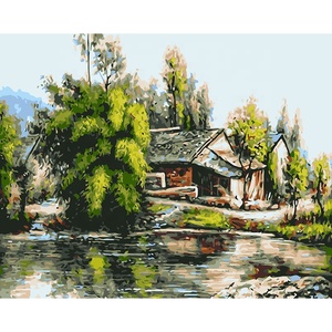 Il produttore personalizza le immagini personalizzate della <span class=keywords><strong>pittura</strong></span> a <span class=keywords><strong>olio</strong></span> di arte di colore fai da te per adulti con i numeri - Product Image 1